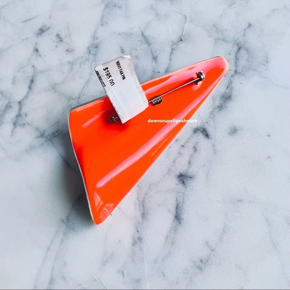 Alexis Bittar Wavy Fan Lucite Pin Brooch - Picture 5 of 8